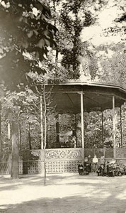 Belgium Brussels? Kiosk in a park Old Photo 1870