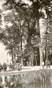 Belgium Brussels? Pond in a park Old Photo 1870