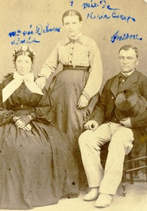France Millau Family portrait Delmas Old CDV Photo Bouillier 1860's
