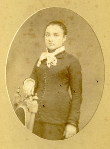 France Millau Young Woman portrait Old CDV Photo Julien 1880 #2