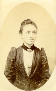 France Woman portrait Old CDV Photo 1880