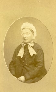 France Millau Woman portrait Coif Old CDV Photo Julien 1880