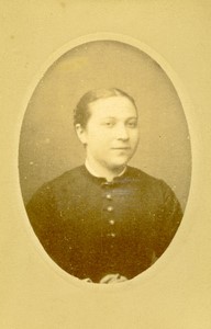 France Epinal Woman portrait Old CDV Photo Baudy 1880