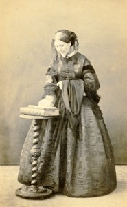 France Paris Woman portrait fashion Old CDV Photo Nadar 1860's