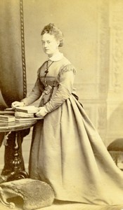 United Kingdom Sydenham Woman fashion Old CDV Photo Negretti Zambra 1870