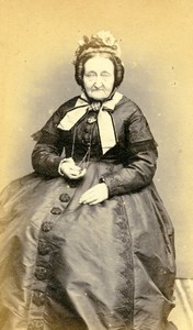France Tourcoing Woman portrait fashion Old CDV Photo Blondel 1870