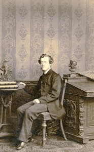 United Kingdom Man portrait fashion Old CDV Photo Southwell 1870