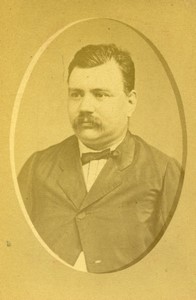 France Millau Man portrait fashion Old CDV Photo Julien 1880
