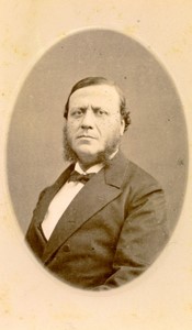 France Andelys Man portrait fashion Sideburns Old CDV Photo Jaudin 1880