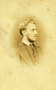 France Paris Man portrait Beard Old CDV Photo Dagron 1867