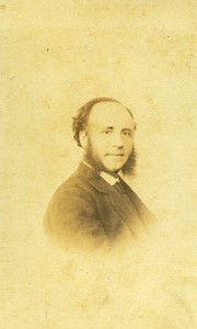 France Rennes Man portrait Sideburns Old CDV Photo Gerard 1870's