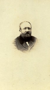 France Bearded Man portrait Old CDV Photo 1880