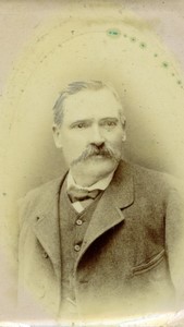 France Man portrait Moustache Old CDV Photo 1890 #1