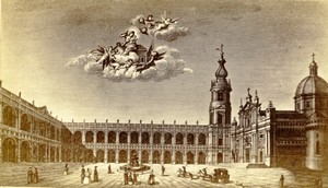 Rome Painting Madonna Place Piazza Navona? Old CDV Photo 1870