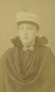 France Berck sur Mer woman portrait fashion Old CDV Photo Blitz 1890