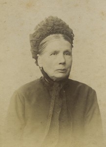 France Mme Delaporte woman portrait fashion Old Photo 1880