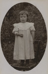 France Avignon Toddler Child portrait fashion Old CDV Photo 1890