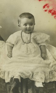 France Avignon Children portrait fashion Old CDV Photo Fevrot 1890