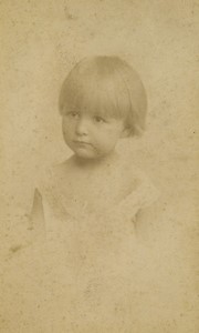Belgium Liege Toddler portrait Old CDV Photo Dandoy 1880