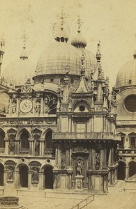 Italy Venisce Court of Doge's Palace Old CDV Photo Ponti 1870