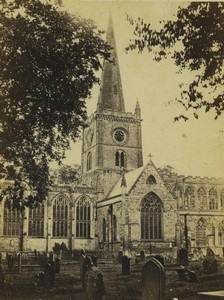 United Kingdom Stratford on Avon Church Old CDV Photo Bedford 1870