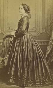 France Paris Woman Fashion Portrait Old CDV Photo Penabert 1870's