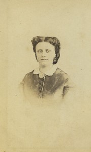 France Paris Woman Fashion Portrait Old CDV Photo Charlet & Jacotin 1870