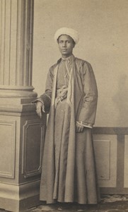 Egypt Cairo Man Portrait Old CDV Photo Royer & Aufiere 1870