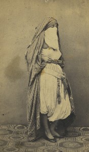 Algeria Algiers Woman Portrait Old CDV Photo Boyer 1870
