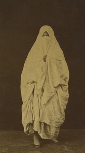Algeria Algiers Woman Portrait Old CDV Photo Portier 1870 #2