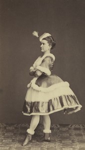 Allemagne Munich Femme en Costume Portrait ancienne Photo CDV Albert 1870