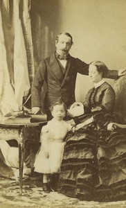 France Napoleon III Imperial Family Portrait Old CDV Photo Disderi 1860