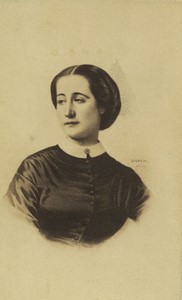 France Empress Eugenie Portrait Old CDV Photo Disderi 1860