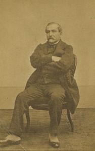 France General Juchault de la Moriciere portrait Old CDV Photo Desmaisons 1860