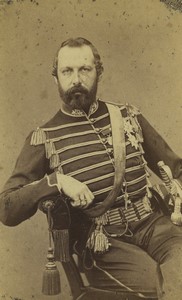 Sweden King Charles XV Portrait Old CDV Photo Hansen 1865