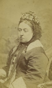 United Kingdom Queen Victoria Portrait Old CDV Photo Downey 1870's