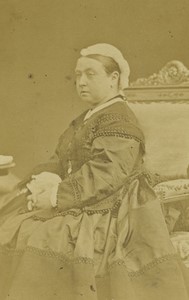 United Kingdom Queen Victoria Portrait Old CDV Photo Disderi 1870's