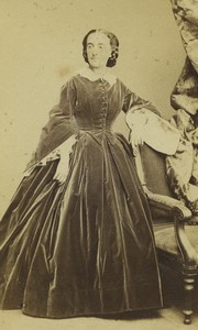 France Portrait actress Eugènie Doche Old CDV Photo Cremière 1870