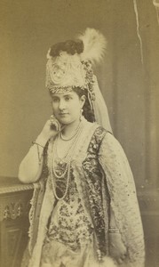 France Portrait actress Mlle Deveria Old CDV Photo Reutlinger 1870