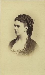 France Portrait Theatre singer Miss Stella Old CDV Photo Reutlinger 1870