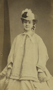 France Opera Mezzo Soprano Ernestine Desclauzas Old CDV Photo Numa Fils 1870