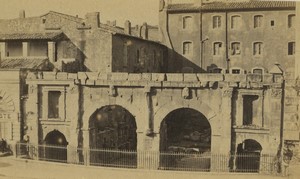 France Nimes Porta Augusta Roman gate Old Photo Fescourt 1875