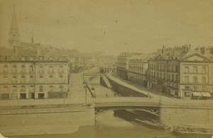 France Nantes Quai Jean Bart Old Photo 1875