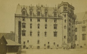 France Nantes castle exterior Old Photo 1875
