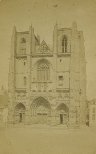 France Nantes Saint Pierre cathedral Old Photo 1875