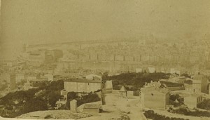 France Marseille general view Old Photo 1875