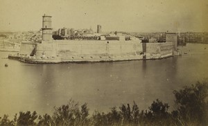 France Marseille Fort Saint Jean Old Photo 1875