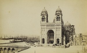 France Marseille Cathedral Old Photo 1875