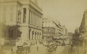 France Marseille Canebiere & de Noailles street Old Photo 1875