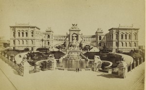 France Marseille Palais Longchamp Old Photo 1875